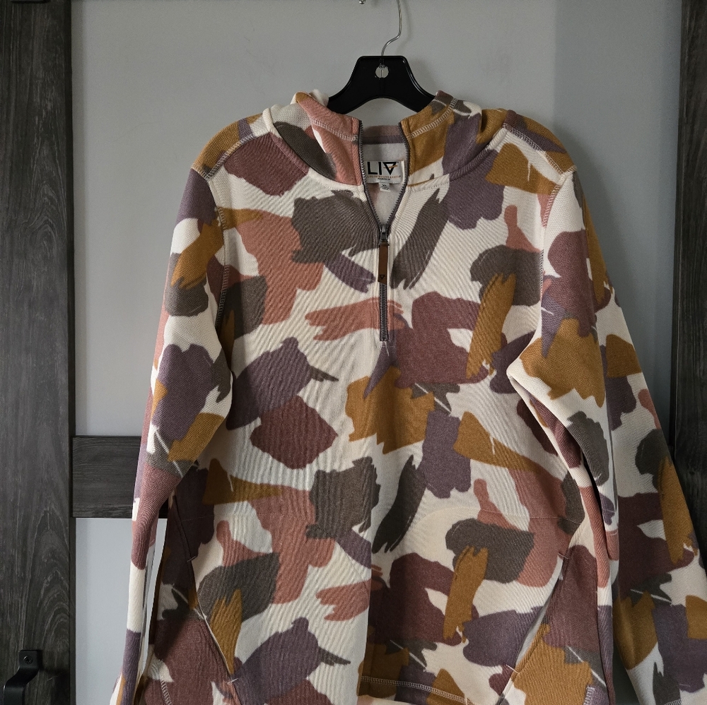 Camo Half-Zip Hoodie